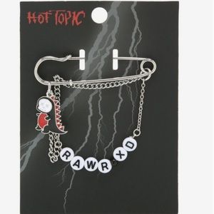 Rawr XD Chain Enamel‎ Pin Hot Topic Emo